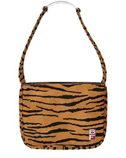 GetUSCart BY FAR Women s Venice Tiger Print Pony Hair Bag Tiger