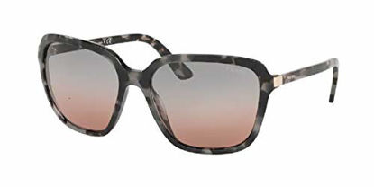 Picture of Prada PR10VS HERITAGE 510756 58M Grey Havana/Brown Gradient Blue Pillow Sunglasses For Women+FREE Complimentary Eyewear Care Kit