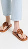 Picture of Tory Burch Women's Miller Cloud Sandals, Bourbon Miele, Tan, 11 Medium US