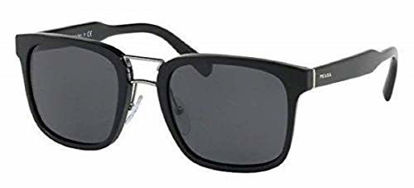 Picture of Prada PR14TS 1AB5S0 Rectangle Sunglasses, Black, 53mm