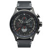 Picture of Men's Hawker Hunter Avon Chronograph Stealth Black with Black Genuine Leather Strap Watch 45mm - AV-4064-05