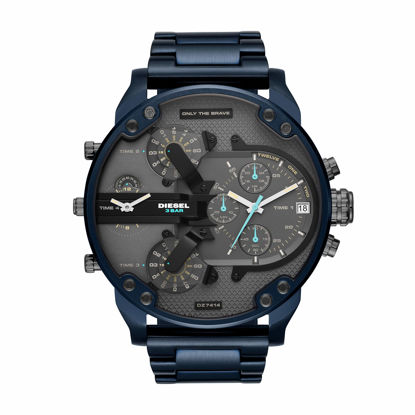 Picture of Diesel Men's 57mm Mr. Daddy 2.0 Quartz Stainless Steel Chronograph Watch, Color: Blue (Model: DZ7414)