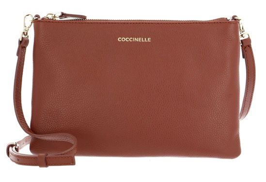 Picture of Coccinelle - Pochette Best Soft Mini Cinnamon - IV355F507 - CINNAMON