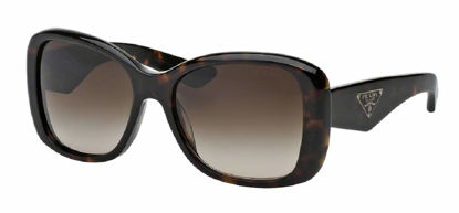 Picture of Prada PR32PS HERITAGE 2AU6S1 57M Havana/Brown Gradient Square Sunglasses For Women