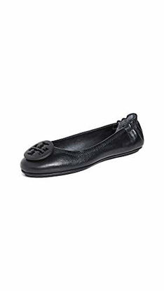 Picture of Tory Burch Women's Minnie Travel Ballet Flats, Perfect Black, 11 Medium US