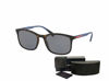 Picture of Prada PS01TS LIFESTYLE U61144 56M Havana Rubber/Grey Polarized Rectangle Sunglasses For Men+ BUNDLE With Designer iWear Complimentary Eyewear Kit