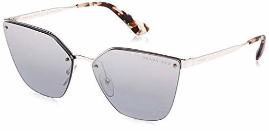 Picture of Prada PR68TS 1BC2F2 Silver PR68TS Cats Eyes Sunglasses Polarised Lens Mirrored