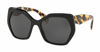 Picture of Prada PR16RS HERITAGE 1AB5S0 56M Black/Grey Hexagon Sunglasses For Women + BUNDLE with Designer iWear Complimentary Eyewear Kit