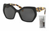 Picture of Prada PR16RS HERITAGE 1AB5S0 56M Black/Grey Hexagon Sunglasses For Women + BUNDLE with Designer iWear Complimentary Eyewear Kit