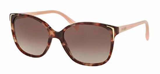 Picture of Prada PR01OS CONCEPTUAL UE00A6 55M Spotted Brown Pink/Brown Gradient Square Sunglasses For Women+FREE Complimentary Eyewear Care Kit