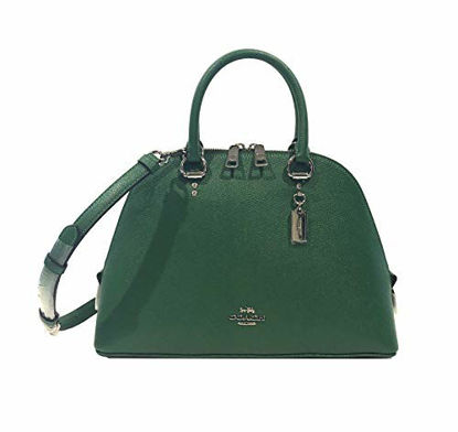 Picture of Coach Katy Satchel In Signature Canvas (SV/Shamrock)