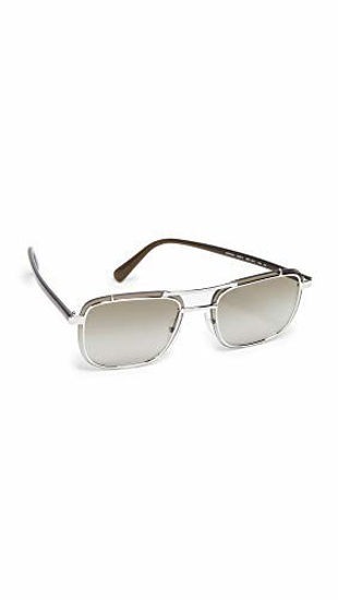 Picture of Prada PR 59U BC4K Silver Metal Square Sunglasses Grey Gradient Lens