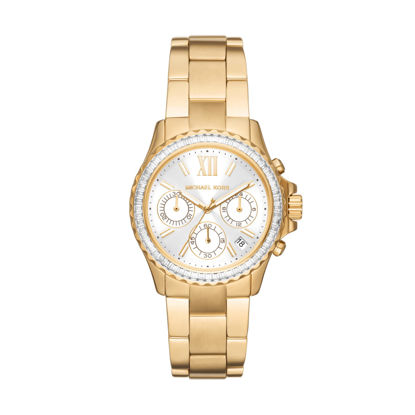 Picture of Michael Kors Watches Women's Everest Quartz Watch with Stainless Steel Strap, Gold, 20 (Model: MK7212)