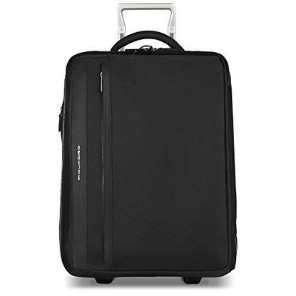 Picture of Piquadro Cabin Trolley with Double Computer, Black, One Size