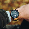 Picture of AVI-8 Men's Hawker Hunter Avon Chronograph Carbon Navy with Tan Genuine Leather Strap Watch 45mm - AV-4064-01