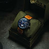 Picture of AVI-8 Men's Hawker Hunter Avon Chronograph Carbon Navy with Tan Genuine Leather Strap Watch 45mm - AV-4064-01