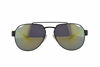 Picture of Prada SPS 57US Sunglasses Black Rubber w/Dark Violet Grey Emerald Iridium Lens 59mm 4514J2 PS 57US PS57US SPS57U