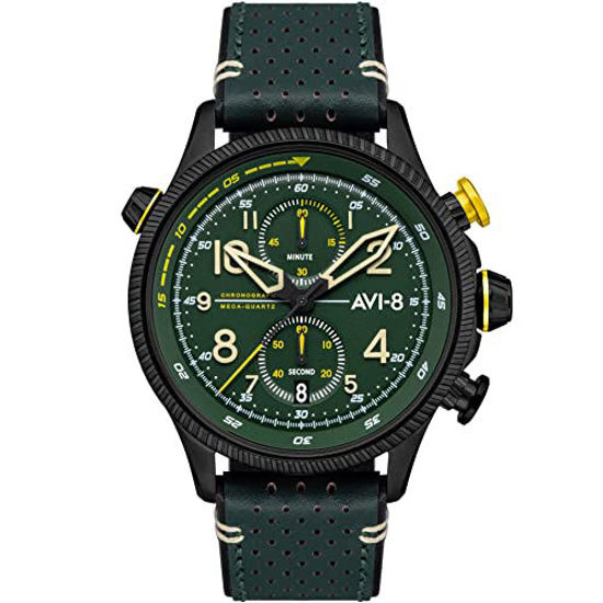 Picture of Avi-8 Men's Hawker Hunter AV-4080-03 Green Plastic Analog Quartz Fashion Watch