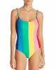 Picture of PAPER London Multicolored Tropical Strappy One Piece Swimsuit, Small