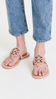 Picture of Tory Burch Women's Miller Soft Sandal, Light Makeup, Pink, 7.5 Medium US