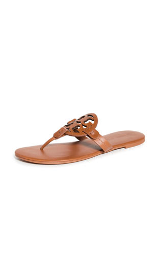 Picture of Tory Burch Women's Miller Soft Sandal, Bourbon Miele, Tan, 10.5 Medium US