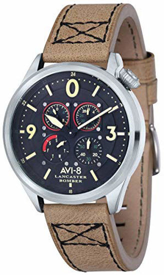 Picture of AVI-8 Mens Lancaster Bomber Watch - Beige/Black