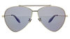 Picture of Alexander McQueen AM0058S 004 Endura Gold/Dark Grey AM0058S Pilot Sunglasses