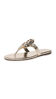 Picture of Tory Burch Women's Miller Soft Sandals, Spark Gold, 7 Medium US