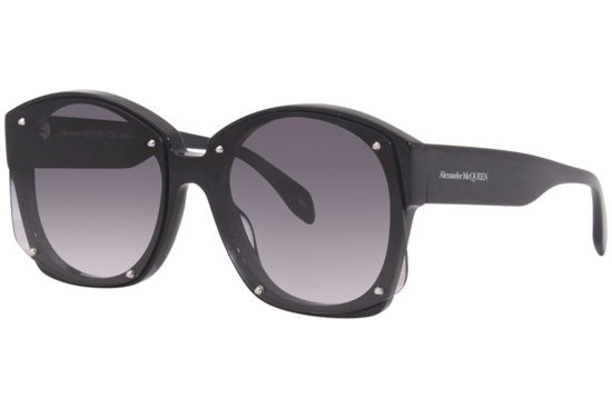 Picture of Sunglasses Alexander McQueen AM 0334 S- 001 Black/Grey