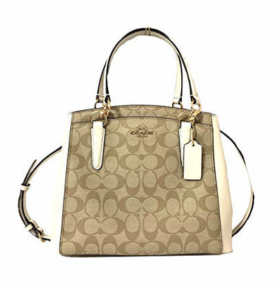 Picture of COACH MINETTA CROSSBODY IN SIGNATURE CANVAS (Light Khaki Chalk)