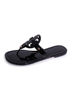 Picture of Tory Burch Women's Miller Patent Thong Sandal, Black, 8 Medium US