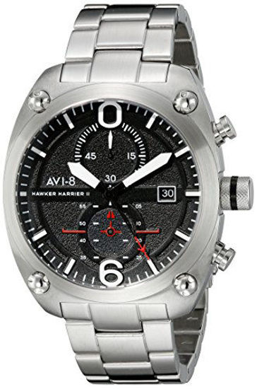 Picture of AVI-8 Men's AV-4037-11 Hawker Harrier II Analog Display Japanese Quartz Silver Watch