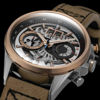 Picture of AVI-8 Men's Hawker Harrier Matador Japanese Quartz Chronograph Burnt Gold Brown 45mm Watch with Brown Genuine Leather Strap - AV-4065-02