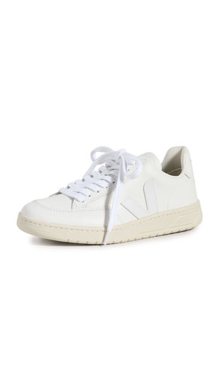 Picture of Veja Women's V-12 Sneakers, Extra White, 7 Medium US