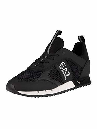 Picture of EA7 Men's Woven Trainers, Black, 11.5 US