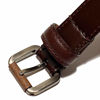 Picture of SALVATORE FERRAGAMO Unisex (Men's/Women's) Size 36 Brown Leather Belt 1" Wide Square Buckle Fits 33 34 35 36. Made in Italy