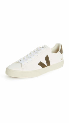 Picture of Veja Men's Campo Sneakers, Extra White/Khaki, 12 Medium US