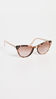 Picture of Prada Catwalk PR 01VS 07R0A6 Caramel Tortoise Plastic Cat-Eye Sunglasses Brown Gradient Lens