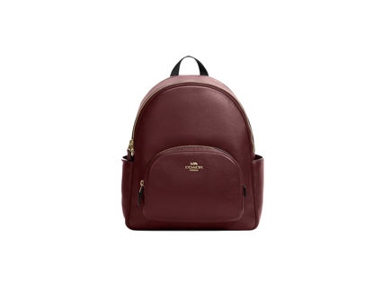 Picture of COACH Court Backpack In Signature Canvas (IM/Blk Cherry2)