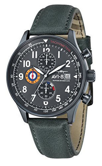 Picture of Hawker Hurricane Mens Analog Japanese Quartz Watch with Leather Bracelet AV-4011-0D