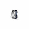 Picture of BERING Interchangeable Silver & Blue Colored Twist and Change Womens Rings Set