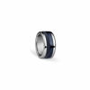 Picture of BERING Interchangeable Silver & Blue Colored Twist and Change Womens Rings Set