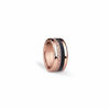 Picture of BERING Interchangeable Rose Gold, Black & Blue Colored Twist and Change Womens Rings Set