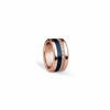 Picture of BERING Interchangeable Rose Gold, Black & Blue Colored Twist and Change Womens Rings Set