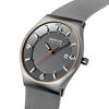 Picture of BERING Men Analog Solar Collection Watch with Stainless Steel Strap & Sapphire Crystal, Grey, 40, Grey/Grey