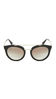 Picture of Prada Women's Round Aviator Sunglasses, Black/Grey, One Size