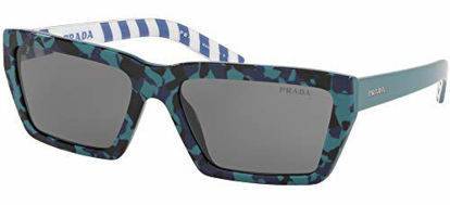 Picture of Prada 0PR 04VS Camouflage Green/Dark Grey One Size