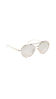 Picture of Prada Women's Round Aviator Sunglasses, Pink Gold/Brown Silver, One Size