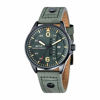 Picture of AVI-8 Men's Hawker Harrier II 45mm Green Leather Band IP Steel Case Quartz Analog Watch AV-4003-04