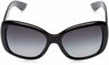 Picture of Prada Heritage PR 32PS 1AB5W1 Black Plastic Square Sunglasses Grey Gradient Polarized Lens